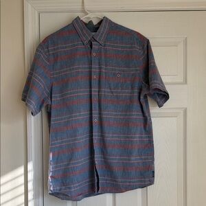 Mens ROWM button up short sleeve shirt